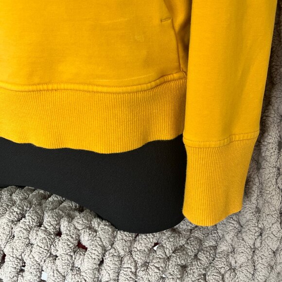 Lululemon Mustard Yellow Crewneck Sweatshirt with kangaroo pocket Size 10 - Picture 7 of 12
